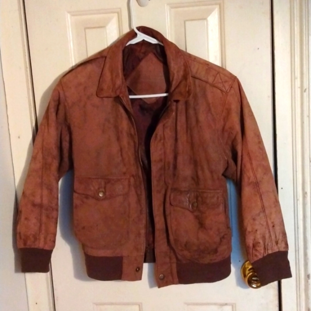 Class club Vintage boys stylish leather jacket / Medium